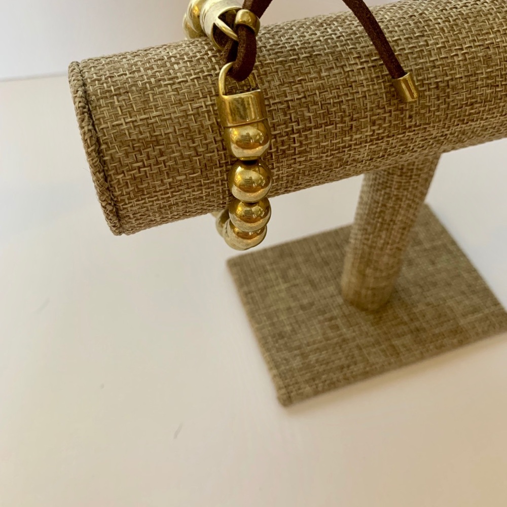 Premier Designs Stop the Madness Gold bracelet